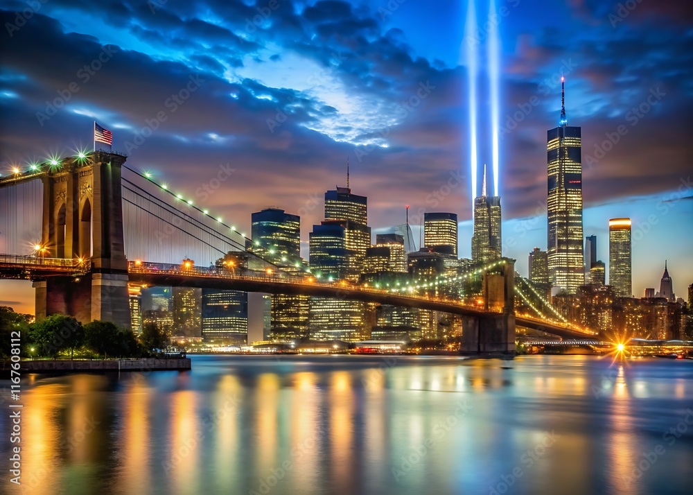 Fototapeta premium city bridge at night
