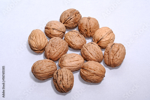 walnuts, shelled walnuts, walnut crackers, walnut kernels photo