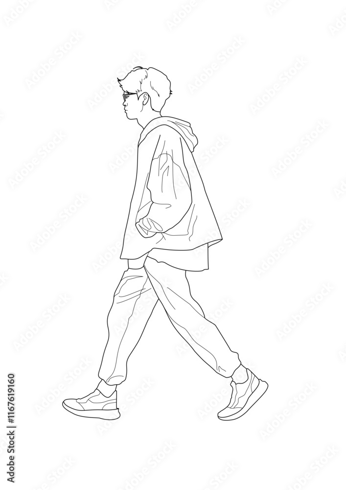 man walking man walking