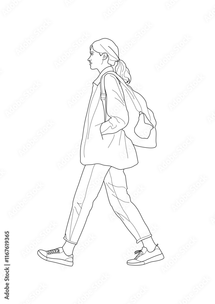woman walking woman walking