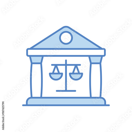 Supreme Court vector icon
