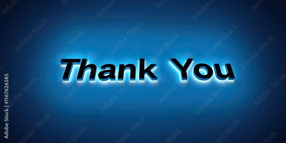 Bright blue thank you banner displays a heartfelt appreciation message, perfect for celebrations on Thank You Day or special occasions honoring gratitude Bright blue thank you banner displays a heartfelt appreciation message, perfect for celebrations on Thank You Day or special occasions honoring gratitude