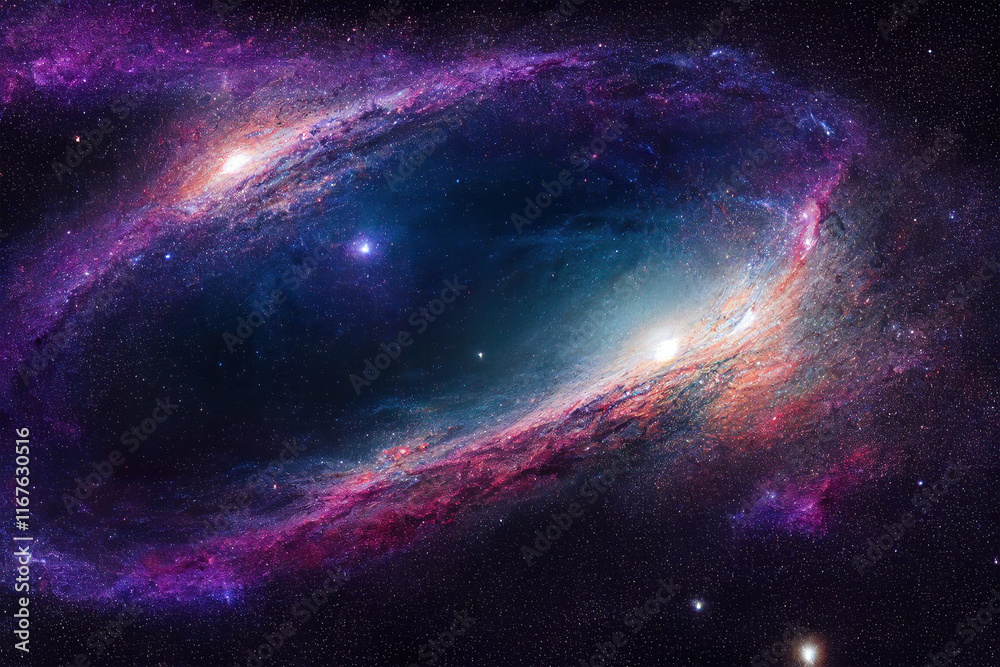 Fototapeta premium Awe-Inspiring Galaxy in the Vast Universe