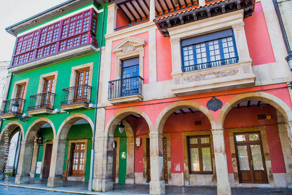 Obraz premium The wonderful city of Gijon, Asturias, Spain