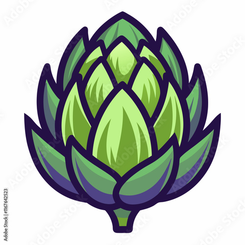 artichoke isolated on vector