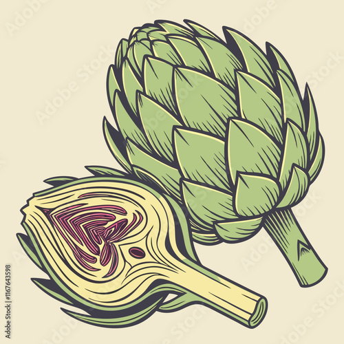 illustration of a artichoke