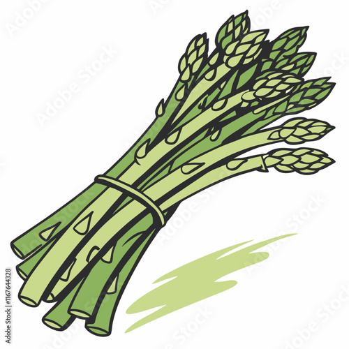 bunch of fresh asparagus