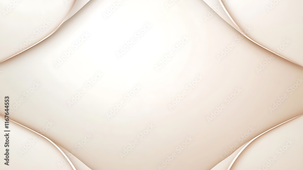 Fototapeta premium Abstract Beige Curves Soft Background Design