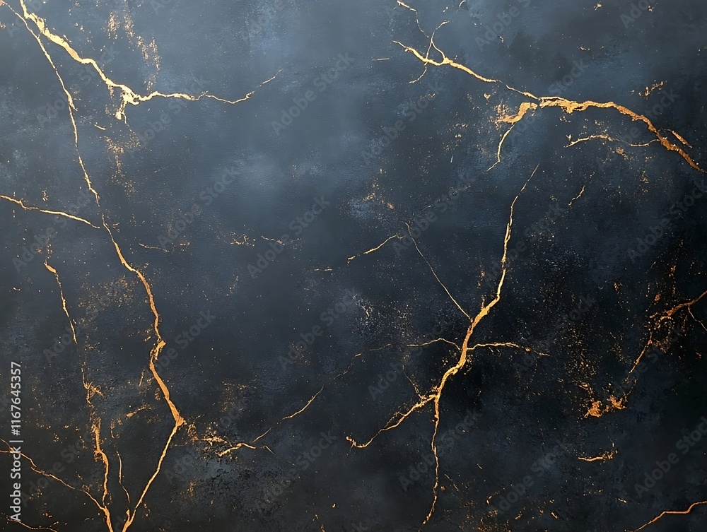 Fototapeta premium marble texture in black with bold gold streaks 