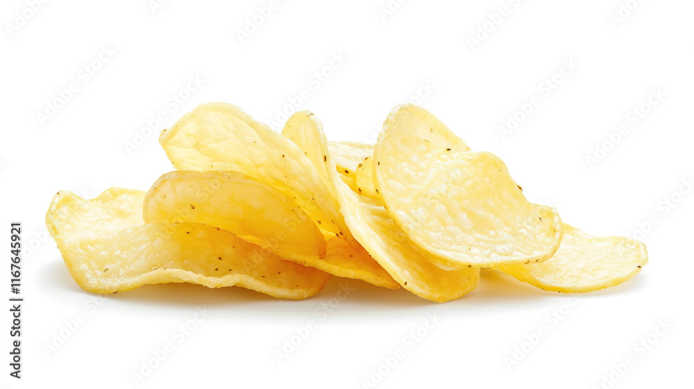 side view on one single potato chips pile heap isolated on white background
side view on one single potato chips pile heap isolated on white background