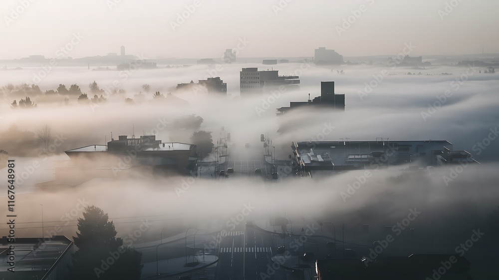 Obraz premium The Effects of Urban Air Pollution: Challenges and Solutions