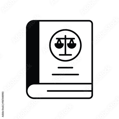 Law Book vector icon