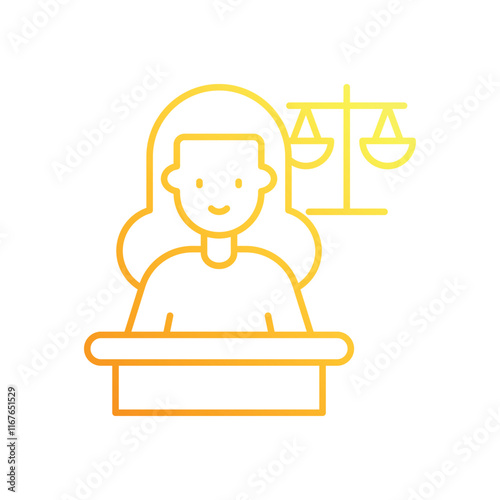 Defendant vector icon