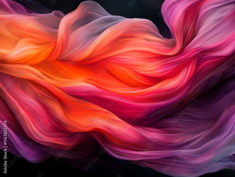 Obraz premium Abstract Colorful Swirling Fabric Dynamic Texture Background