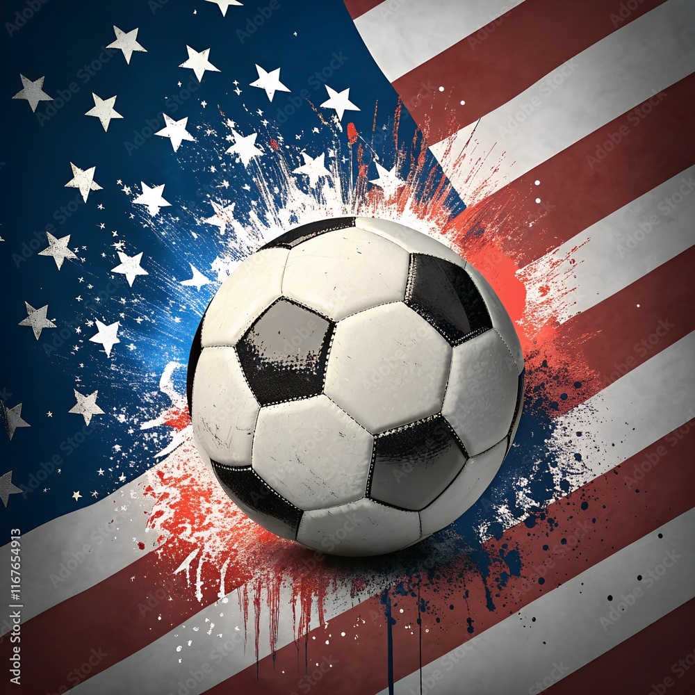 Naklejka premium american football background