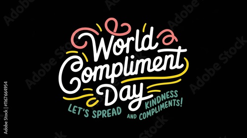 World compliment day vector - perfect for greeting cards