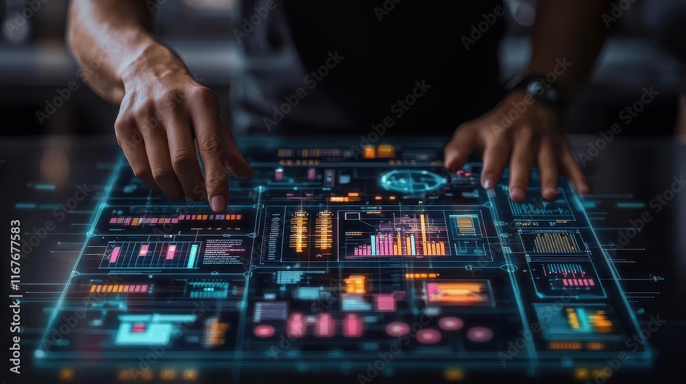 Fototapeta premium Leadership development in hr analytics empowering teams through technology insights