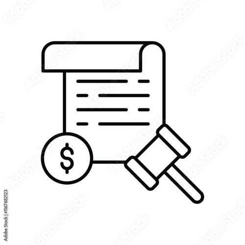 Bail vector icon