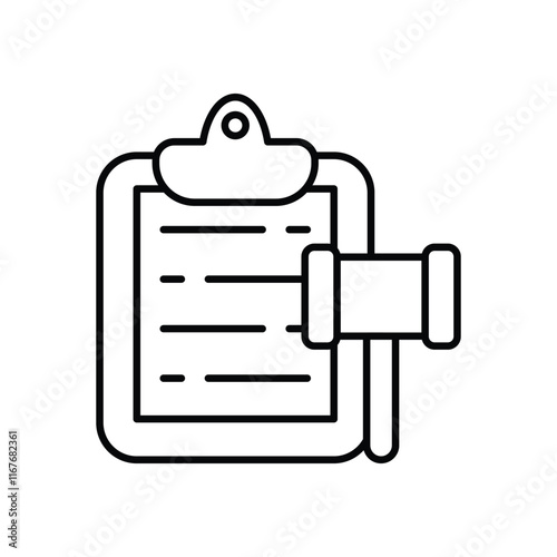 Verdict vector icon
