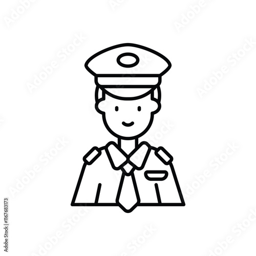 Police Officer vector icon