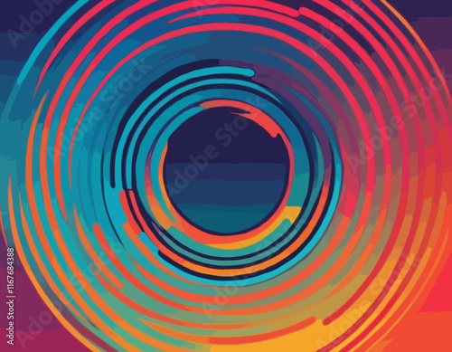 Set of Swirl Rainbow Colored Gradient Lines. Squiggle Doodle Waves for Carnival Decoration, Celebration and Parties. Fun Curve Neon Graphic Shapes