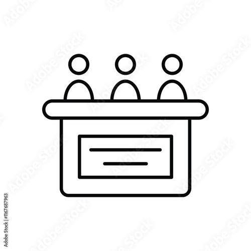 Jury  vector icon