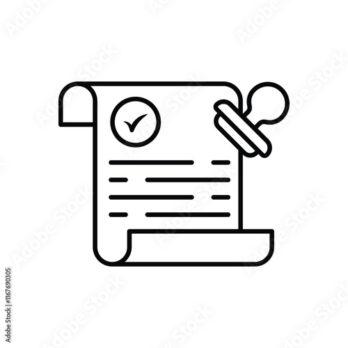 Legal Document vector icon