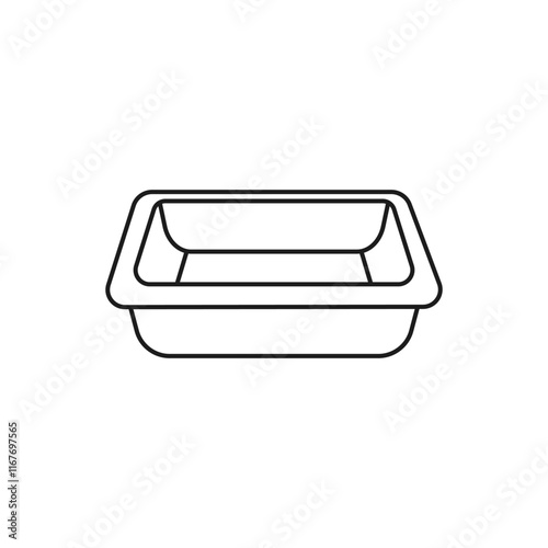 Square baking mold icon.