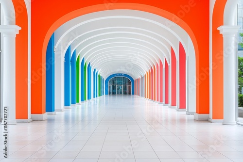 Contemporary abstract architecture featuring metal and glass elements in the background.
