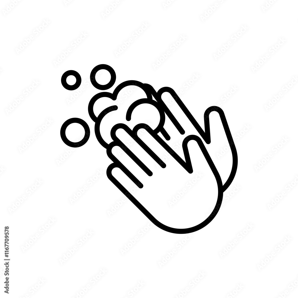 Fototapeta premium Washing hands icon