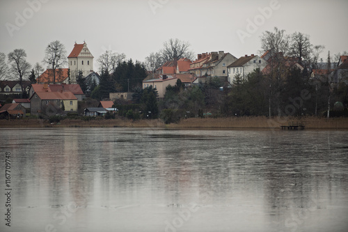 Fototapeta Naklejka Na Ścianę i Meble -  Wydminy, Jezioro Wydmińskie, Mazury, 21-28 grudnia 2024, fot. Jarek Zuzga
