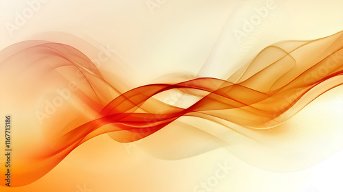 Abstract waves in warm colors for design and creativity