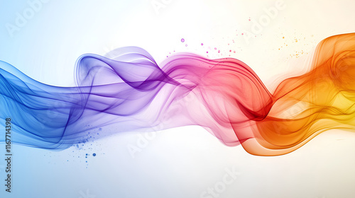 Colorful abstract waves with smooth gradients and flow