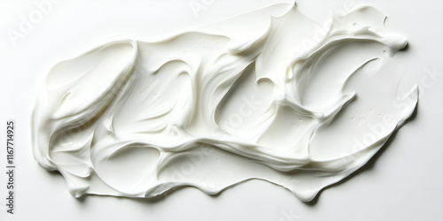 Smooth White Cream Texture Background