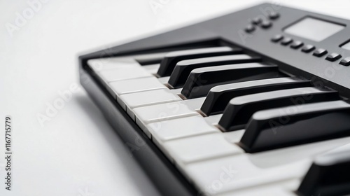 piano keys close up