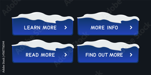 CTA button with snow set.