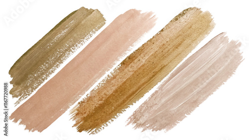 Abstract watercolor strokes, earthy color palette, artistic brush textures, modern design elements, versatile background use.