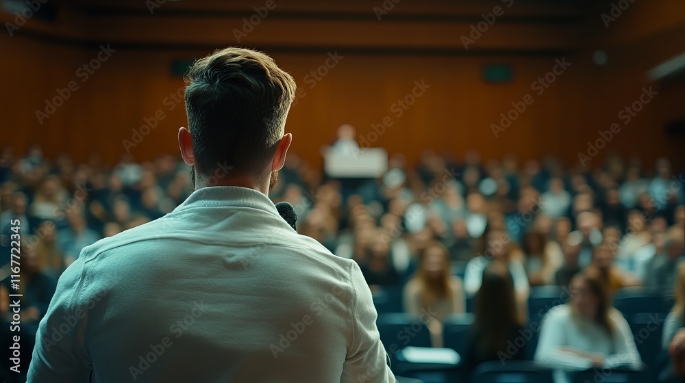 Fototapeta premium Business Symposium Speaker