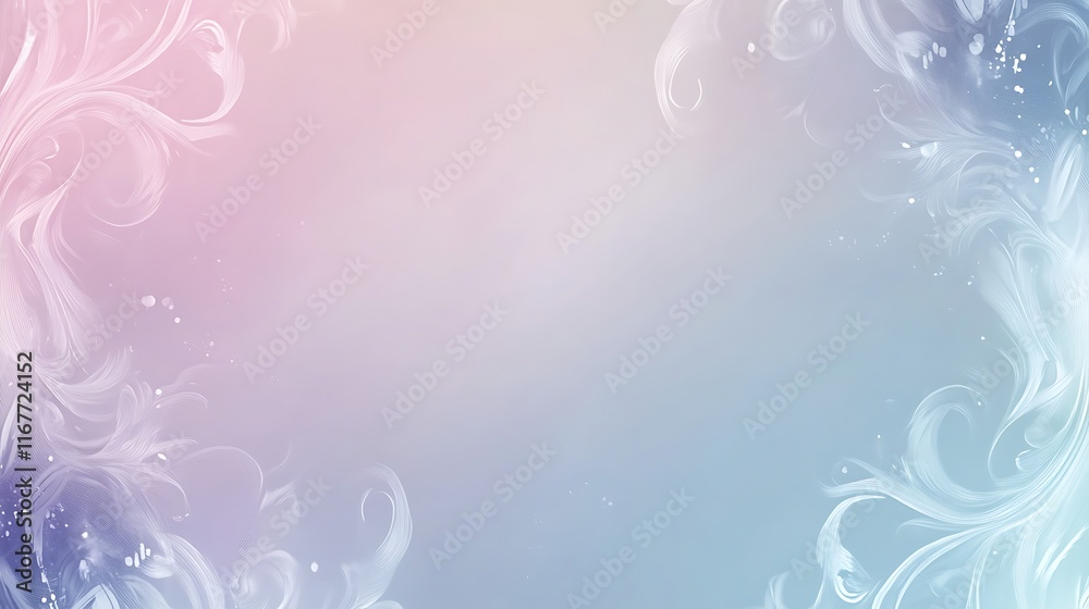 Abstract Pastel Swirls Frame Design Background Abstract Pastel Swirls Frame Design Background