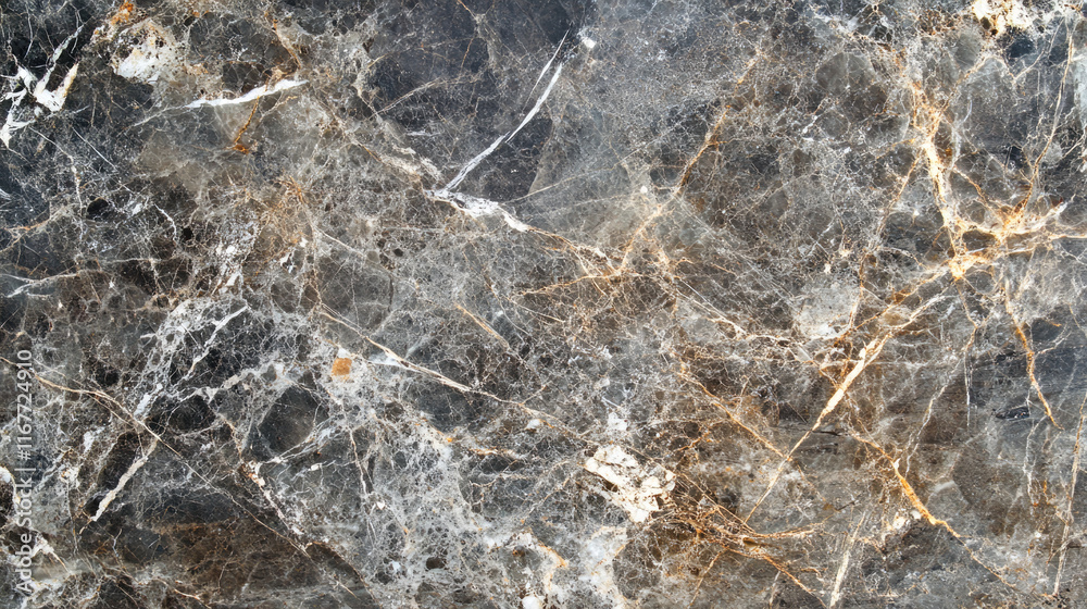 Natural dark marble texture with white and gold veins Natural dark marble texture with white and gold veins