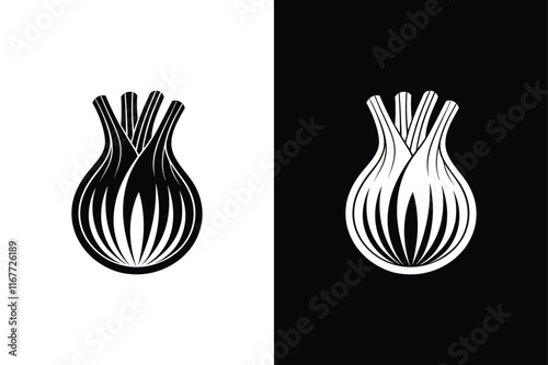 Fennel icon vector on White Background ,Vector Art Illustration on white background.