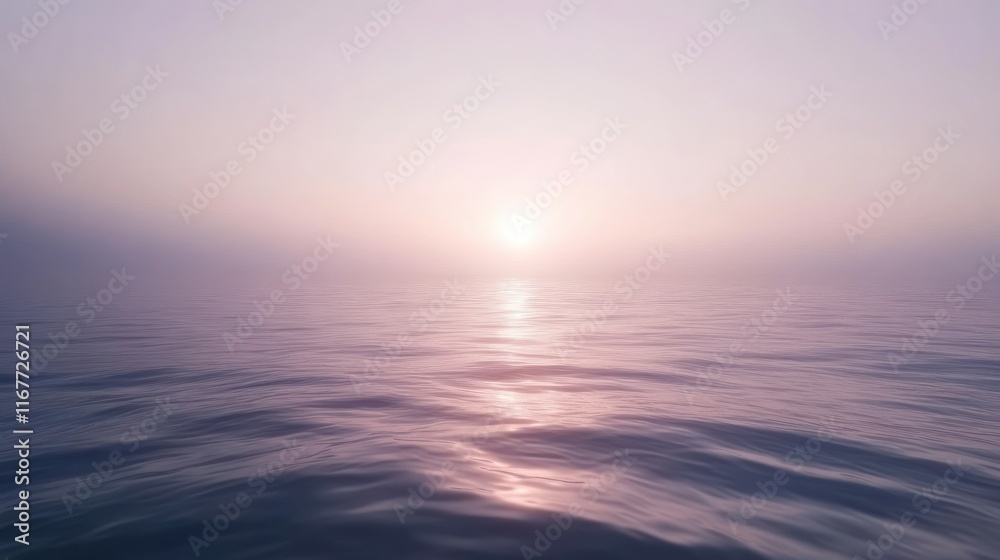 Obraz premium Serene Sunset Over Calm Waters - A Tranquil View of Nature's Beauty
