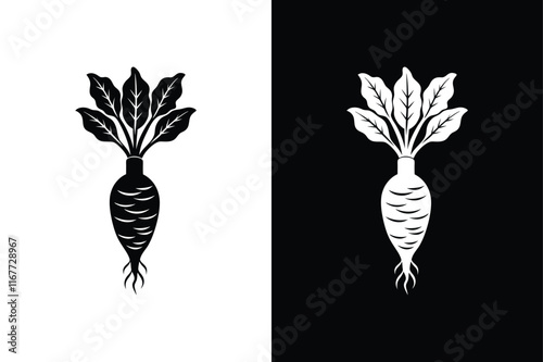 Horseradish icon vector on White Background ,Vector Art Illustration on white background.