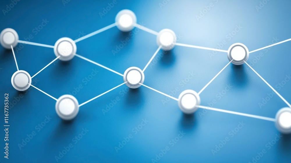 Abstract Network Connection: Interconnected Nodes on a Digital Landscape Abstract Network Connection: Interconnected Nodes on a Digital Landscape