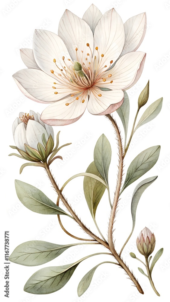 Obraz premium white lily flower