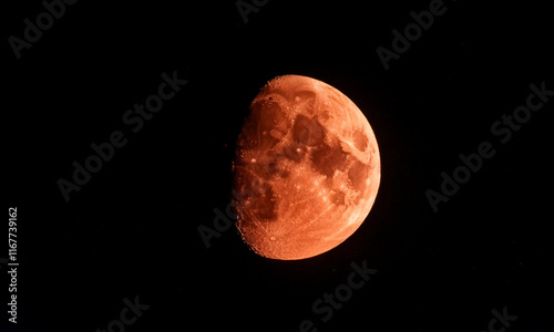 Lunar eclipse red