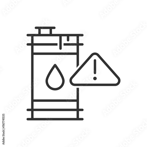 Oil Barrel Warning Icon