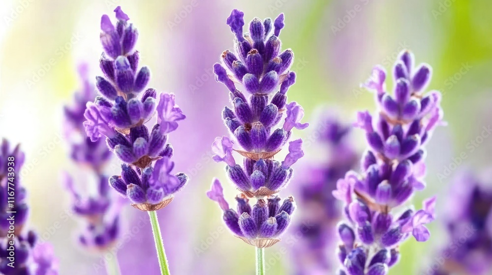 Obraz premium Serene Lavender Field: A Symphony of Purple Blossoms