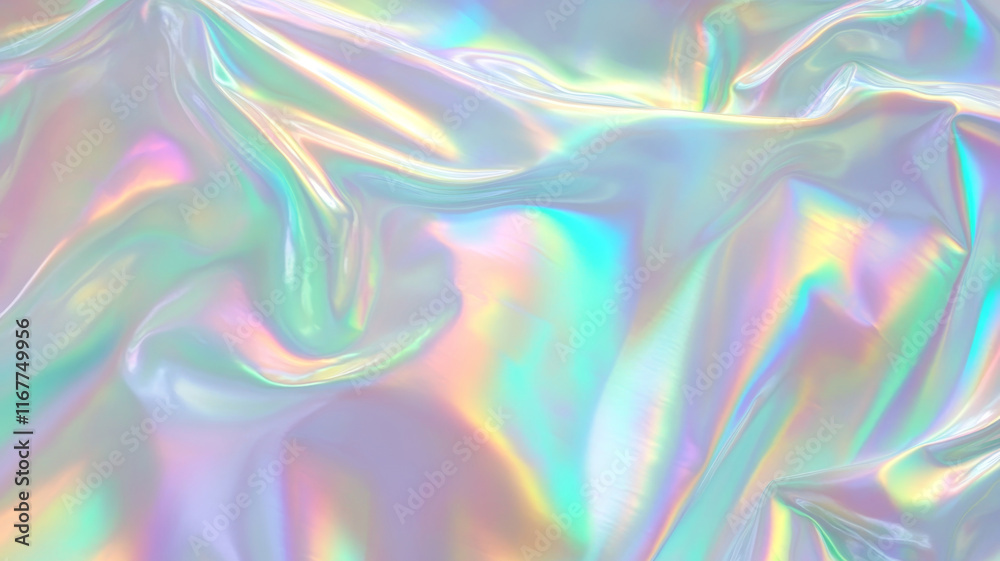 Fototapeta premium Holografic gradient foil abstract background