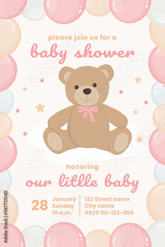 baby shower invitation girl